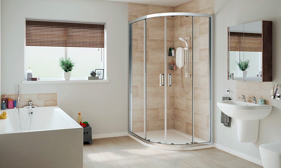 Standard Height Guide to Bathroom Fixtures by Mira Showers